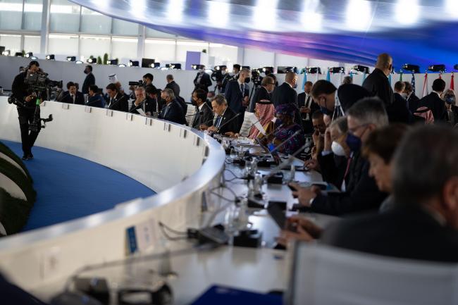 G20 Rome Summit, il giro di tavolo della prima sessione di lavoro