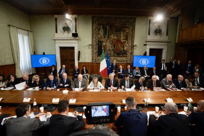 Meeting at Palazzo Chigi on the flood emergency in Emilia-Romagna