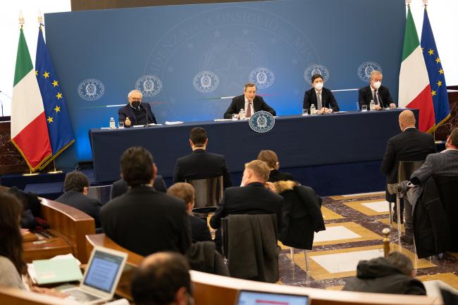 PM Draghi holds press conference