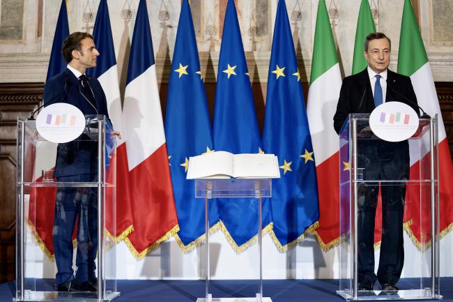 Trattato Italia - Francia, le dichiarazioni alla stampa a Villa Madama