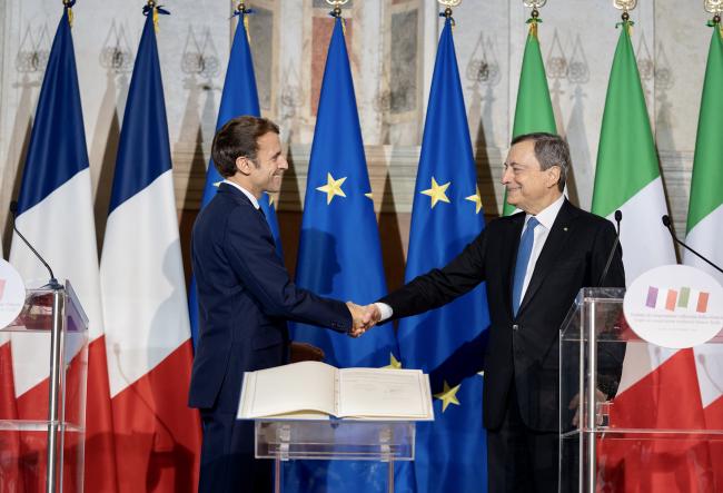 Press statements by PM Draghi and President Macron at Villa Madama
