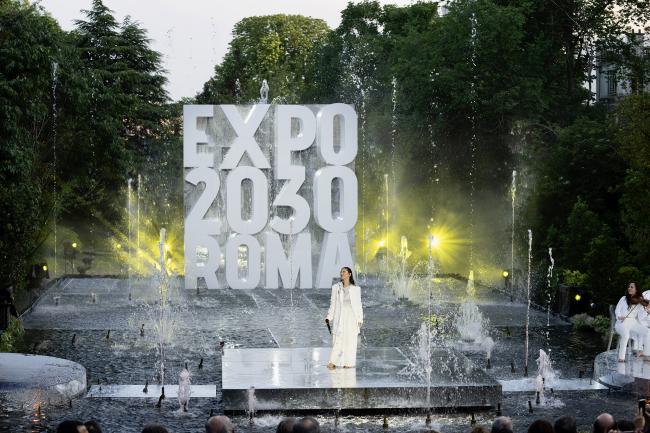 Lo spettacolo all'Ambasciata italiana per la candidatura di Roma a Expo 2030