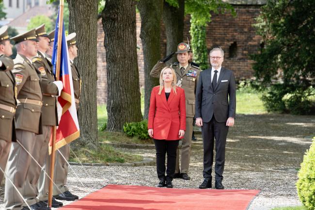 Il Presidente Meloni incontra il Primo Ministro del Governo della Repubblica Ceca Fiala