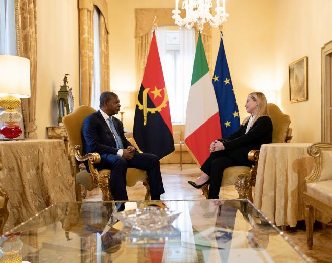 Meloni incontra il Presidente della Repubblica dell'Angola