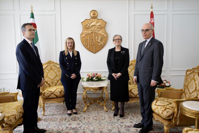 Il Presidente Meloni incontra il Primo Ministro della Repubblica Tunisina, Najla Bouden 