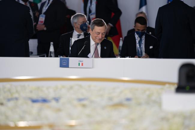 Il Presidente Mario Draghi a “La Nuvola”
