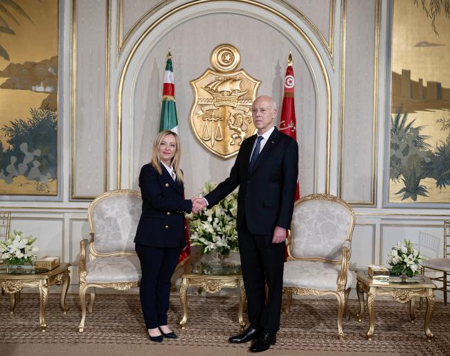 Il Presidente Meloni incontra il Presidente della Repubblica Tunisina, Kais Saied