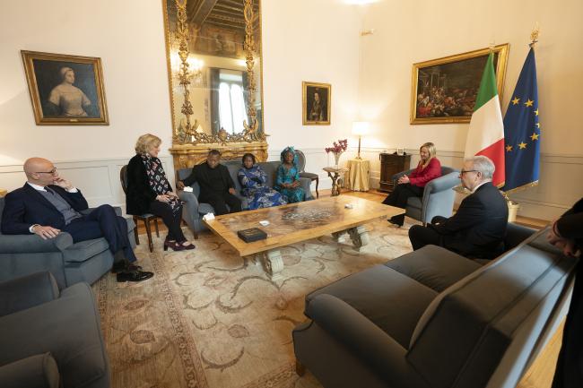 President Meloni receives two young Nigerian Christian women, victims of persecution