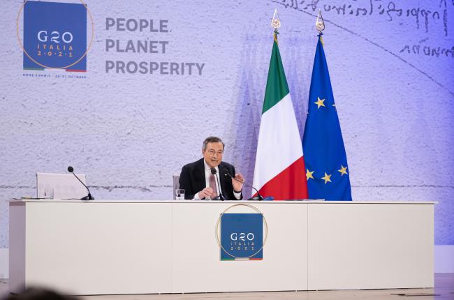 G20 Rome Summit, la conferenza stampa del Presidente Draghi a conclusione dei lavori