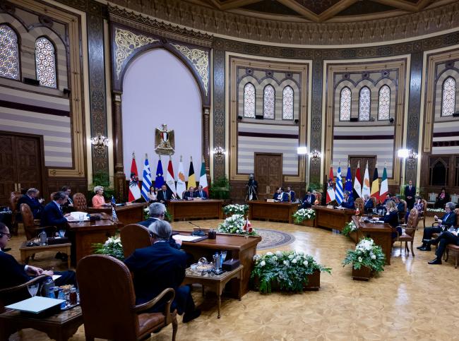 La riunione tra i leader europei e al-Sisi