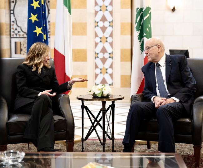 Incontro con  il Primo Ministro della Repubblica libanese a Beirut
