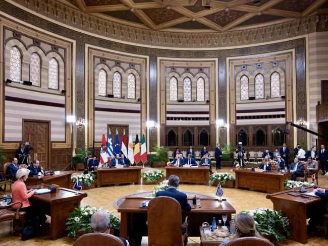 La riunione tra i leader europei e al-Sisi