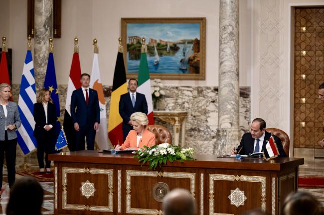 La firma della Dichiarazione congiunta sul partenariato strategico tra Unione europea ed Egitto