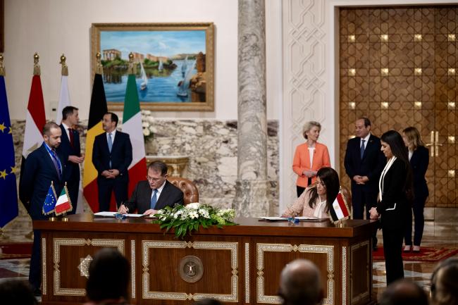 Signing of intergovernmental agreements between Italy and Egypt