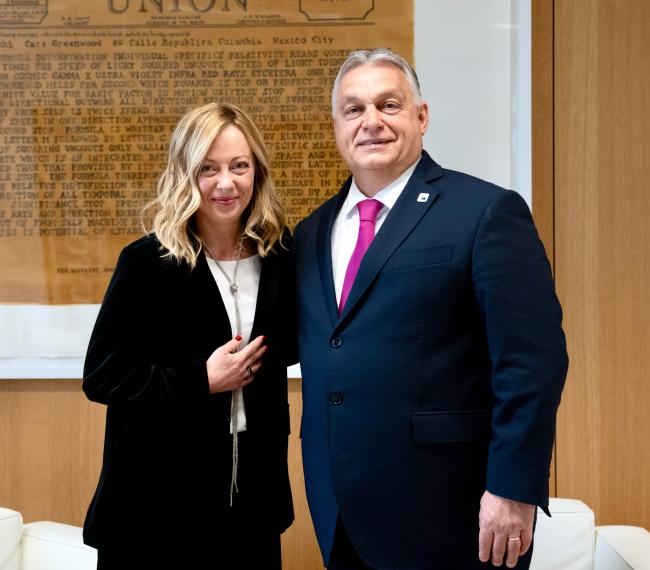 President Meloni meets with Prime Minister Orbán