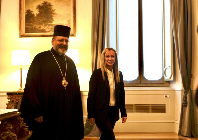 Il Presidente Meloni incontra l'Arcivescovo Maggiore di Kyiv-Halyč