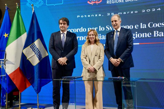 Development and Cohesion Agreement between the Italian Government and the Basilicata Region