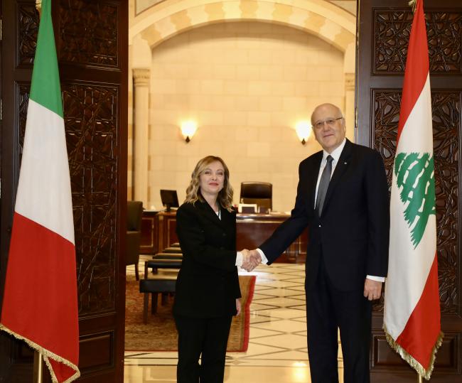 Incontro con  il Primo Ministro della Repubblica libanese a Beirut