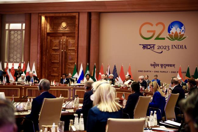Il Presidente Meloni partecipa alla seconda sessione di lavoro del Vertice G20