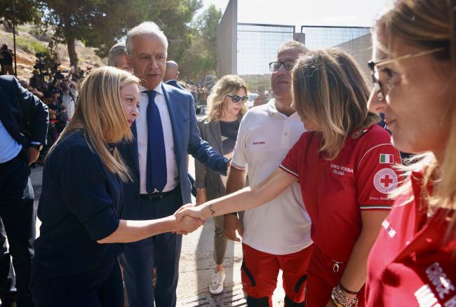 President Meloni and President von der Leyen visit Lampedusa