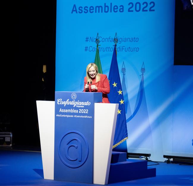 Il Presidente Meloni interviene all’Assemblea nazionale di Confartigianato - Imprese 2022
