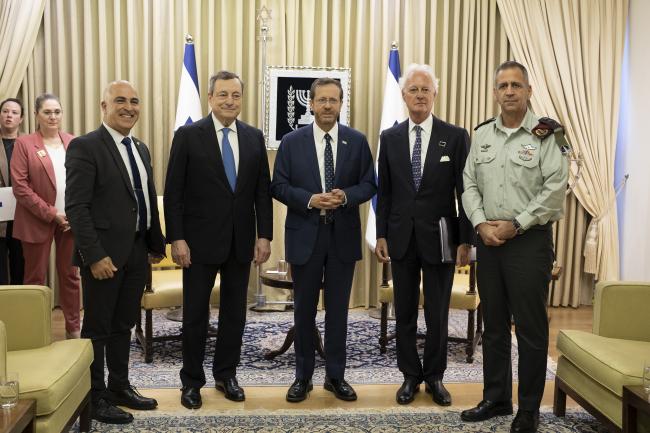  PM Draghi meets with the President of the State of Israel