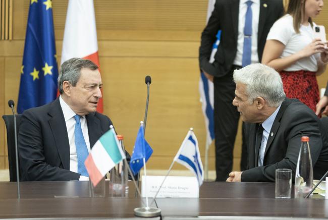 PM Draghi meets with Israeli Alternate Prime Minister and Foreign Minister