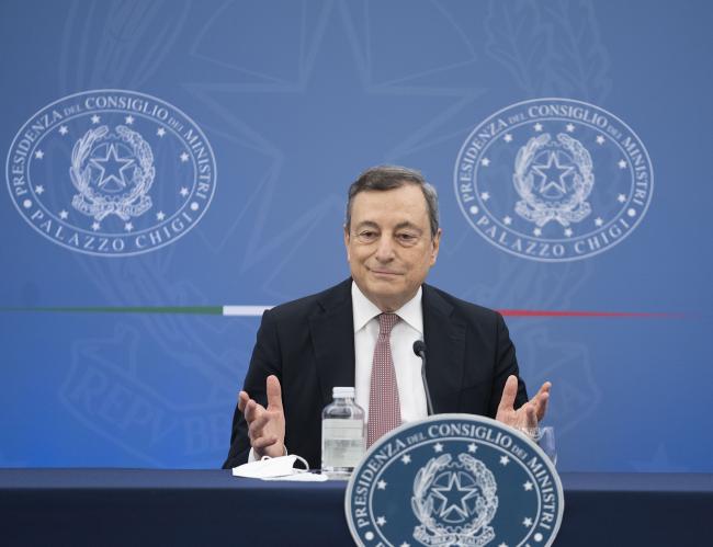 Conferenza stampa del Presidente Draghi dopo il Consiglio dei Ministri