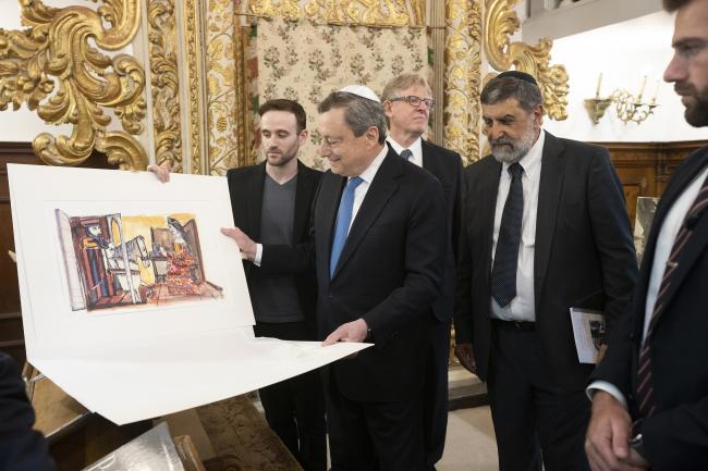 PM Draghi visits the Italian Temple in Jerusalem