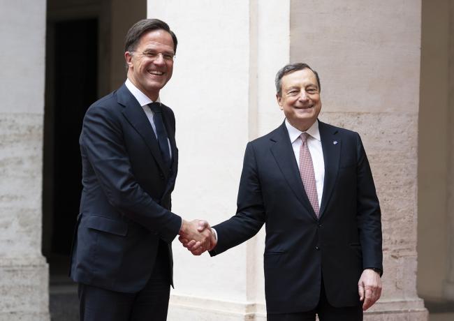 PM Draghi welcomes Dutch PM Rutte
