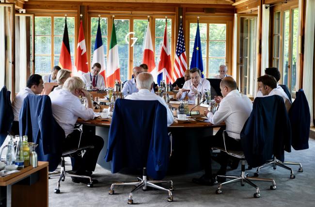 Il Presidente Draghi partecipa ai lavori del Vertice G7