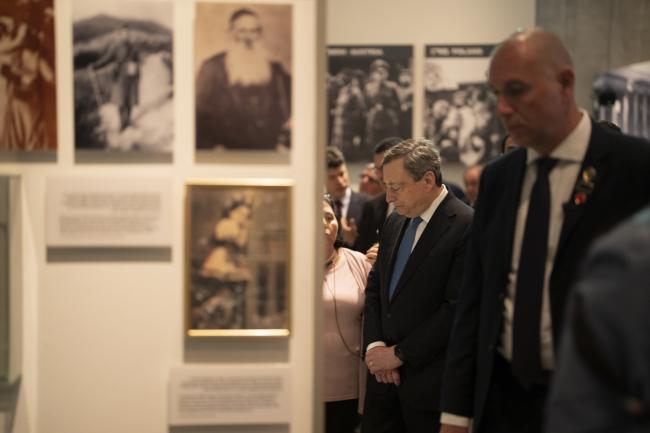 Il Presidente Draghi in visita allo Yad Vashem, Memoriale della Shoah