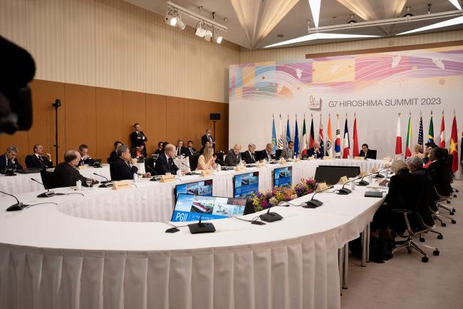 Settima sessione di lavoro estesa ai Paesi Partner del G7 e alle Organizzazioni internazionali