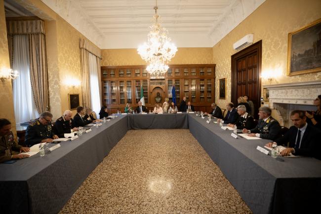 Il Presidente Meloni presiede il Comitato di Ordine e Sicurezza