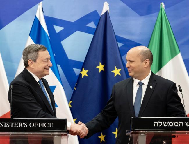 Press statements by PM Draghi and Israeli Prime Minister Naftali Bennett