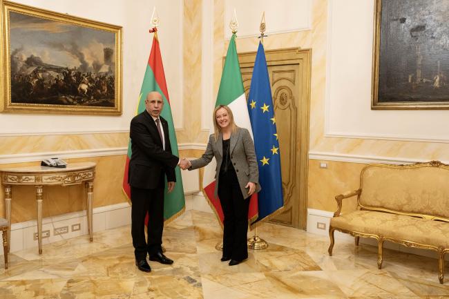Il Presidente Meloni incontra il Presidente della Repubblica Islamica di Mauritania