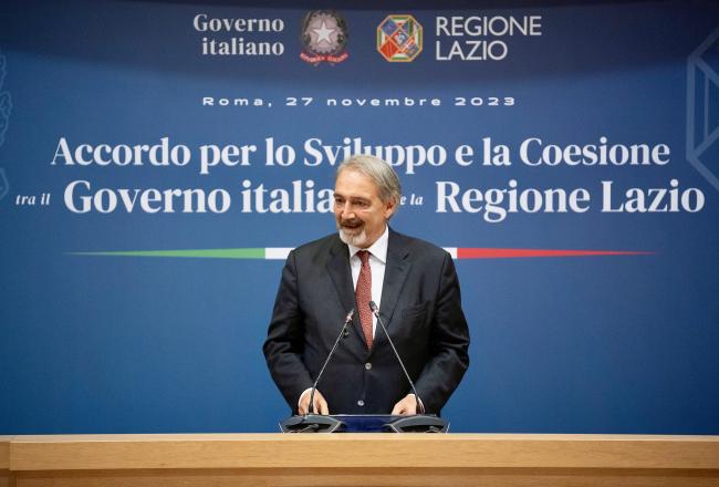 Cohesion Agreement between the Government and the Lazio Region