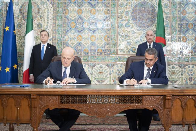 Signing of the agreement between ENI and SONATRACH