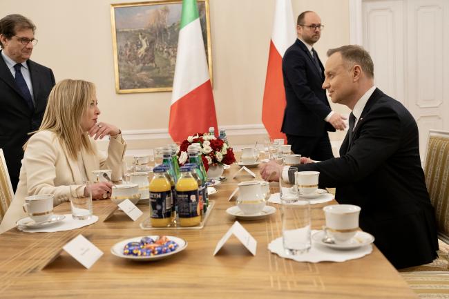 Incontro con il Presidente della Repubblica di Polonia, Andrzej Duda