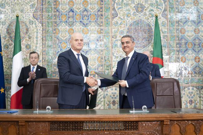 Signing of the agreement between ENI and SONATRACH