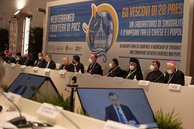 Draghi interviene ai lavori della Conferenza della CEI “Mediterraneo frontiera di pace”