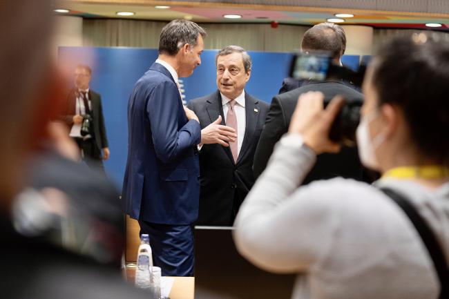 Il Presidente Draghi al Consiglio europeo Straordinario: prima giornata di lavori