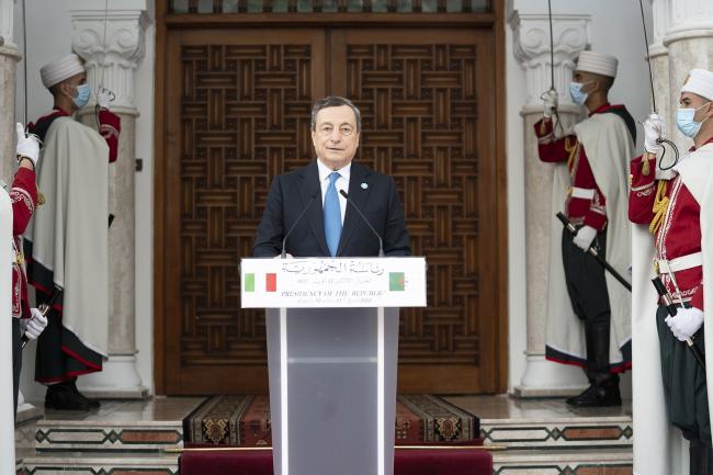 Prime Minister Draghi’s press statement in Algiers