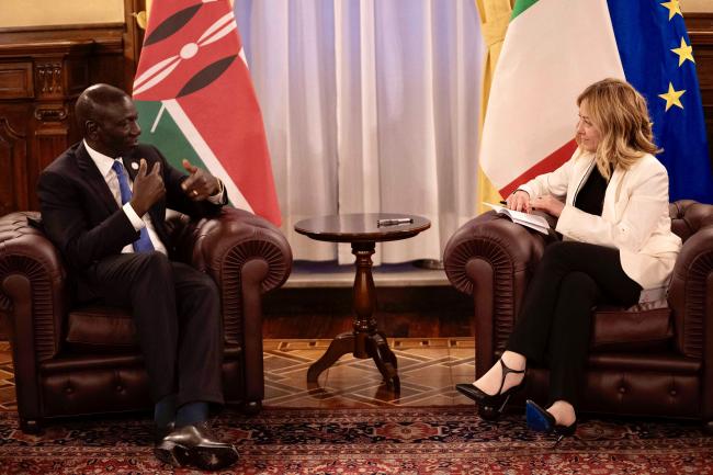 Italia-Africa Summit: President Meloni meets with President Ruto