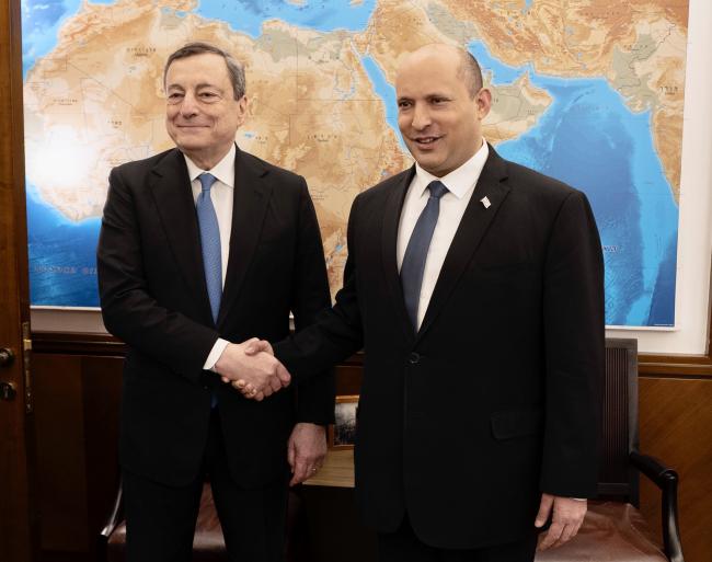 PM Draghi meets with Israeli Prime Minister Naftali Bennett