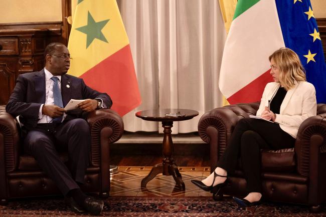 Italia-Africa Summit: President Meloni meets with President Sall