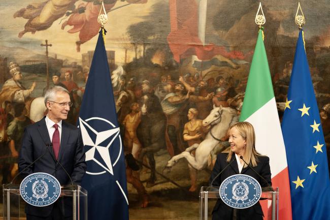 President Meloni meets with NATO Secretary General Stoltenberg