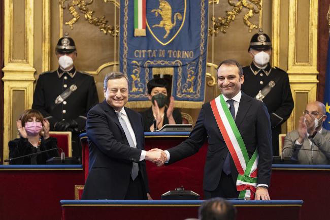 PM Draghi at the ‘Patto per Torino’ signing ceremony