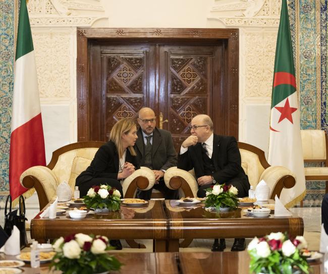 Colloquio con il Primo Ministro algerina Benabderrahmane