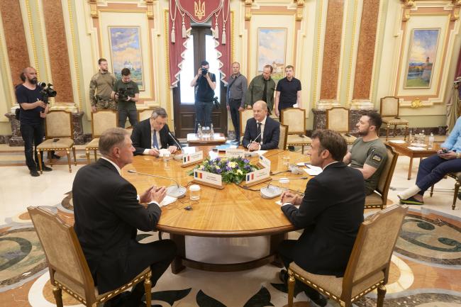 Meeting with the President of Ukraine, Volodymyr Zelensky 